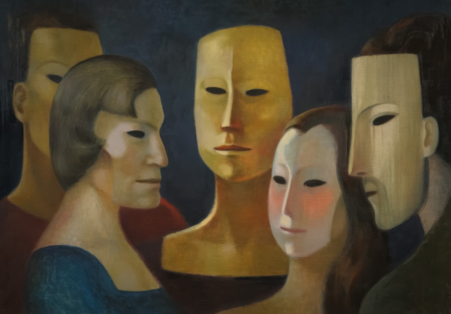 Photo collective human emotion