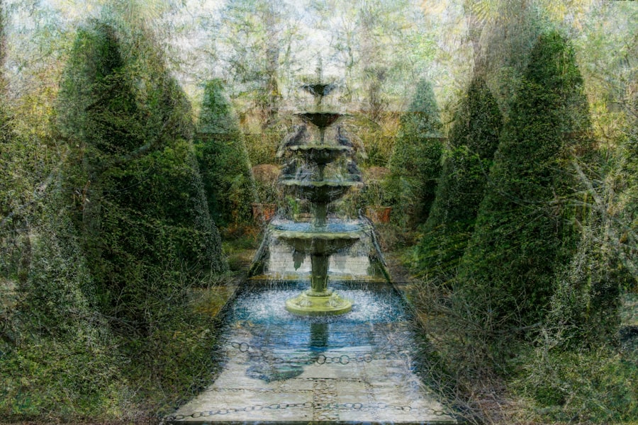 Photo water flow pyramid