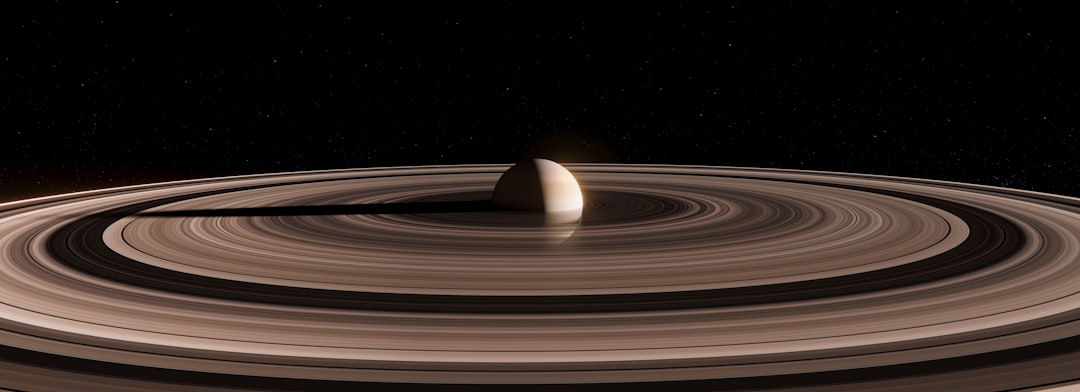 Photo saturn rings particle alignment