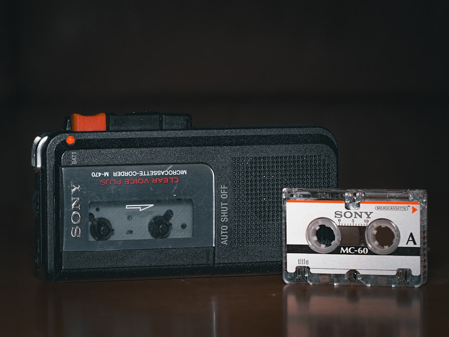 Photo micro cassette tape