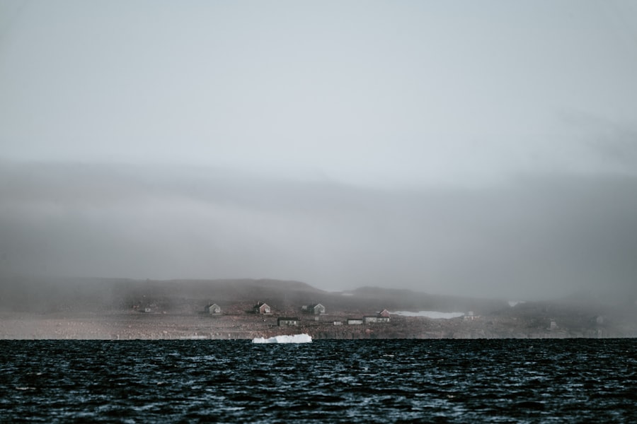 ferry horizon fog wall