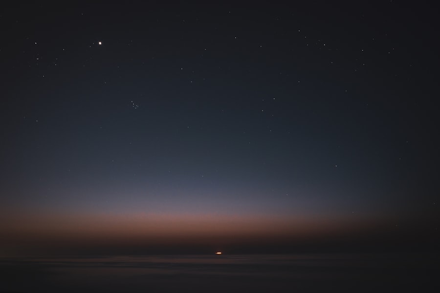 Photo vanishing star