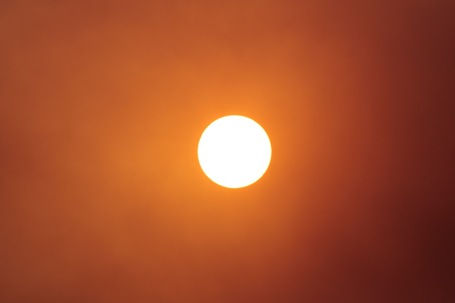 Photo sun regulates time