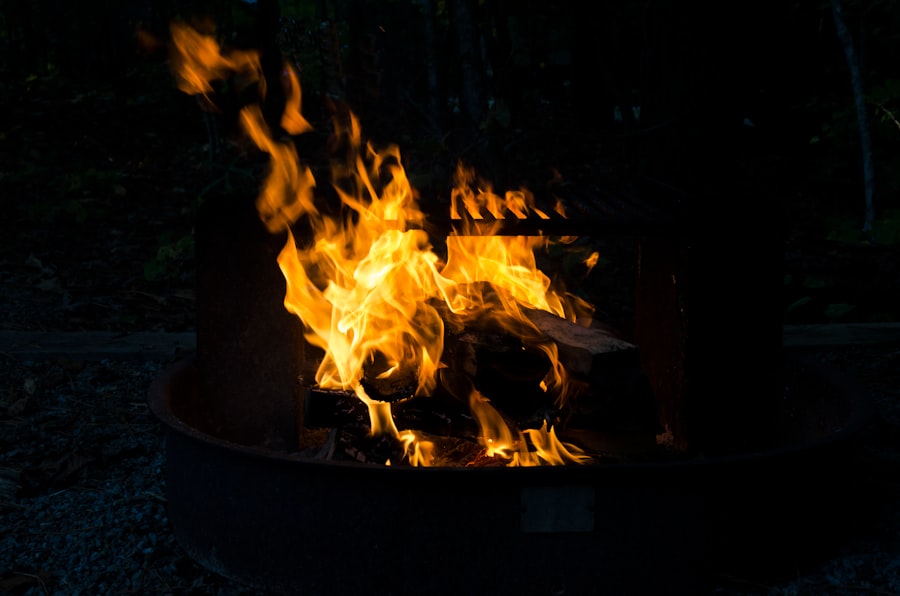 Photo grill flame training