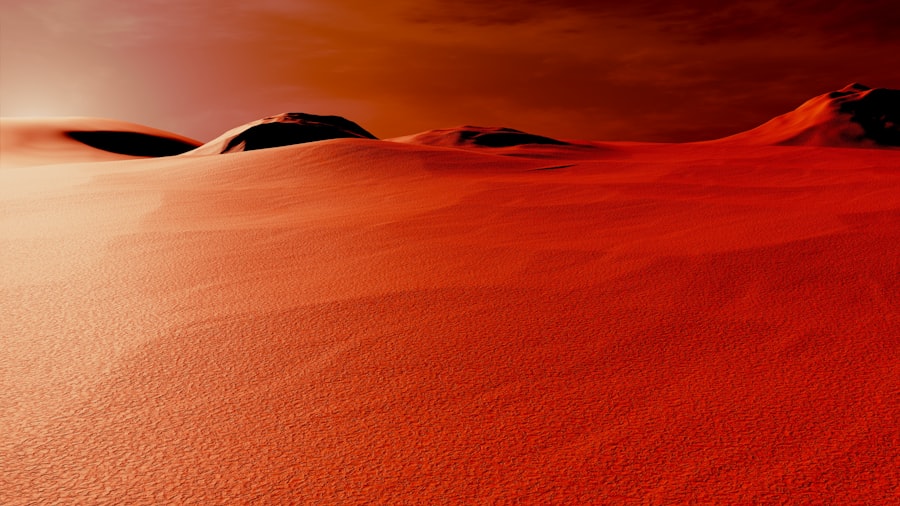 Mars dust storm remote viewing