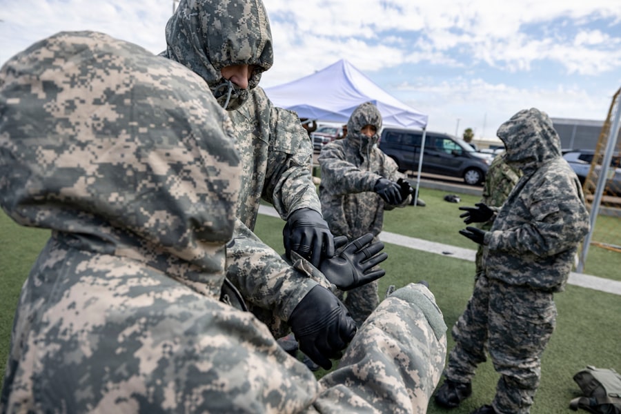 Photo military security response