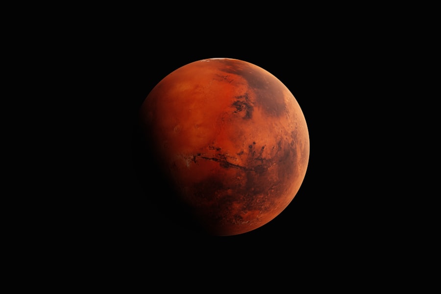 Photo Mars dust storm remote viewing