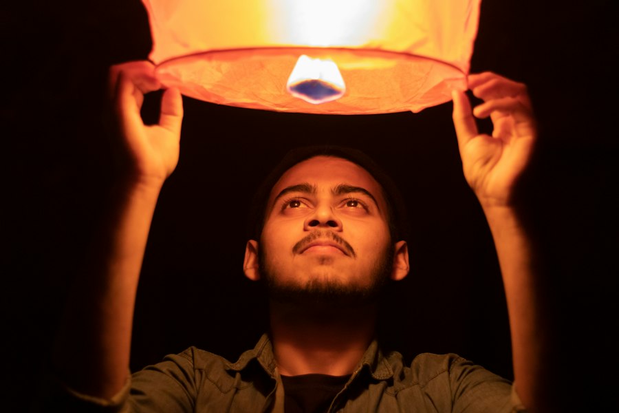 Photo ufo sky lantern explanation